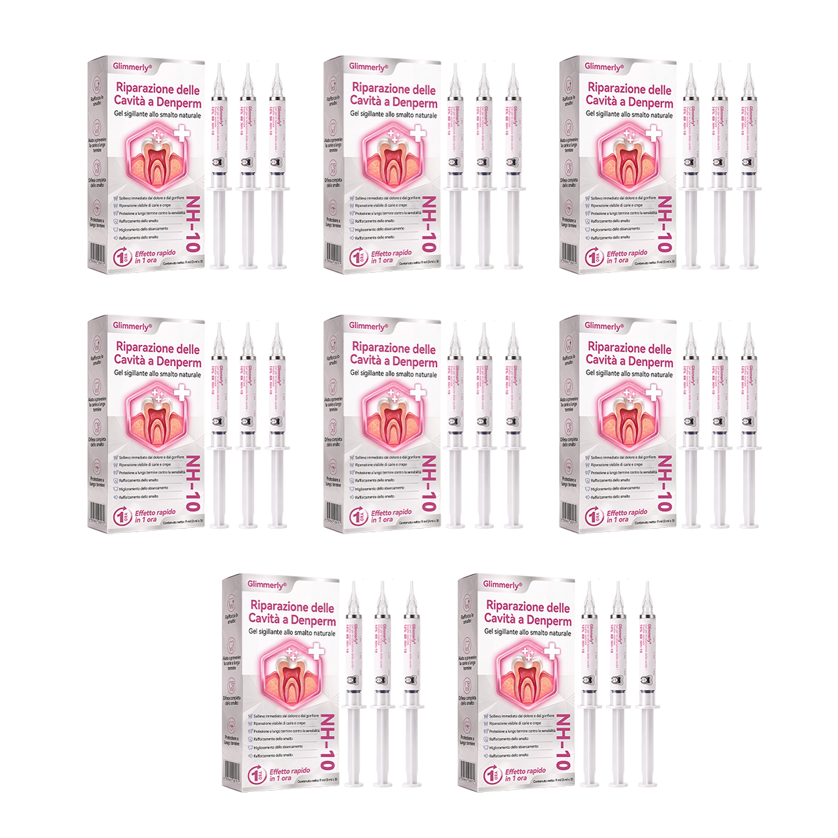 Glimmerly®💐💖Gel per la riparazione di cavità dentali DenPerm – Otturazione che riproduce lo smalto naturale