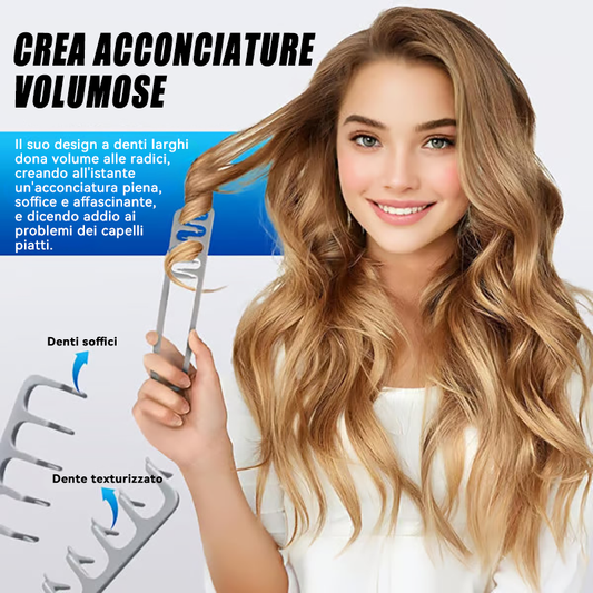 🍁💖Pettine volumizzante a denti larghi – Pettine professionale per lo styling di uomini e donne