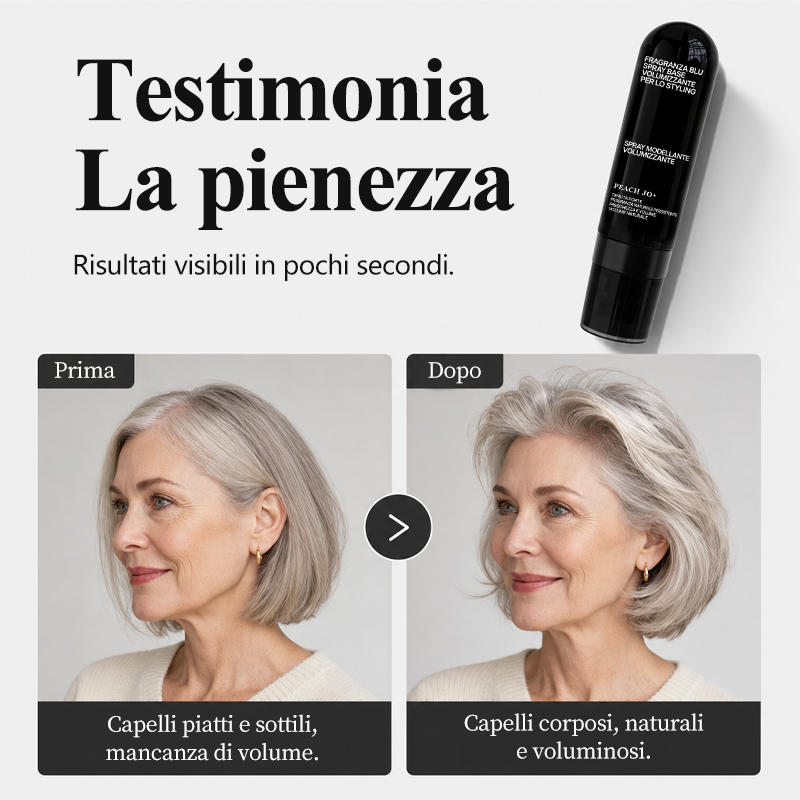 50% di sconto! 🍁💖 Spray volumizzante e fissante al profumo di pesca, per capelli leggeri, elastici e una tenuta a lunga durata.