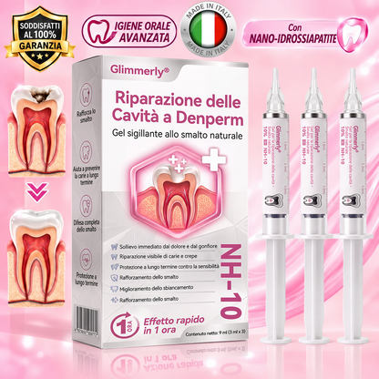 Glimmerly®💐💖Gel per la riparazione di cavità dentali DenPerm – Otturazione che riproduce lo smalto naturale