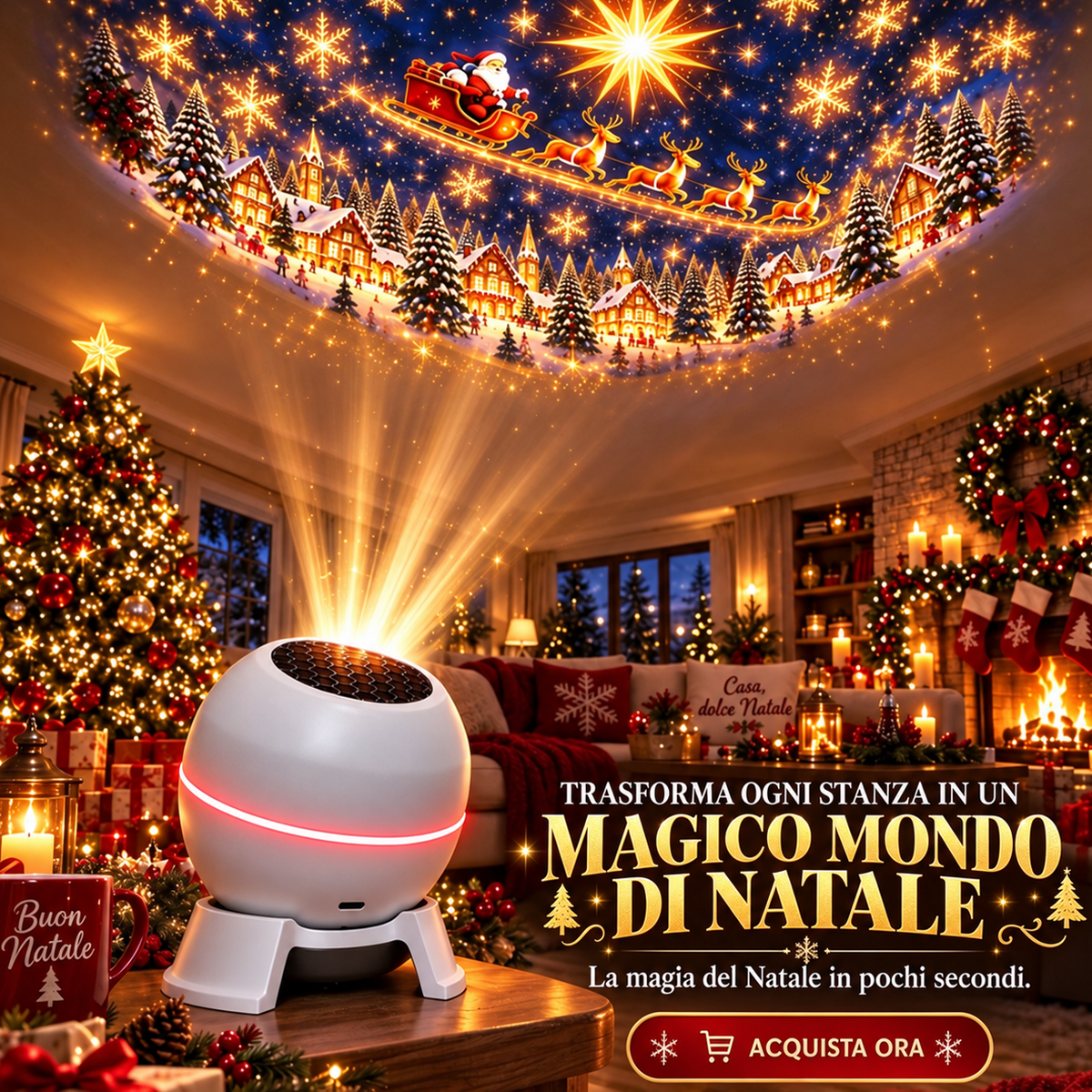 Negozio Ufficiale | 🍁💖 Proiettore Olografico Intelligente SCNDR® (Smart HD 5D Dinamico)