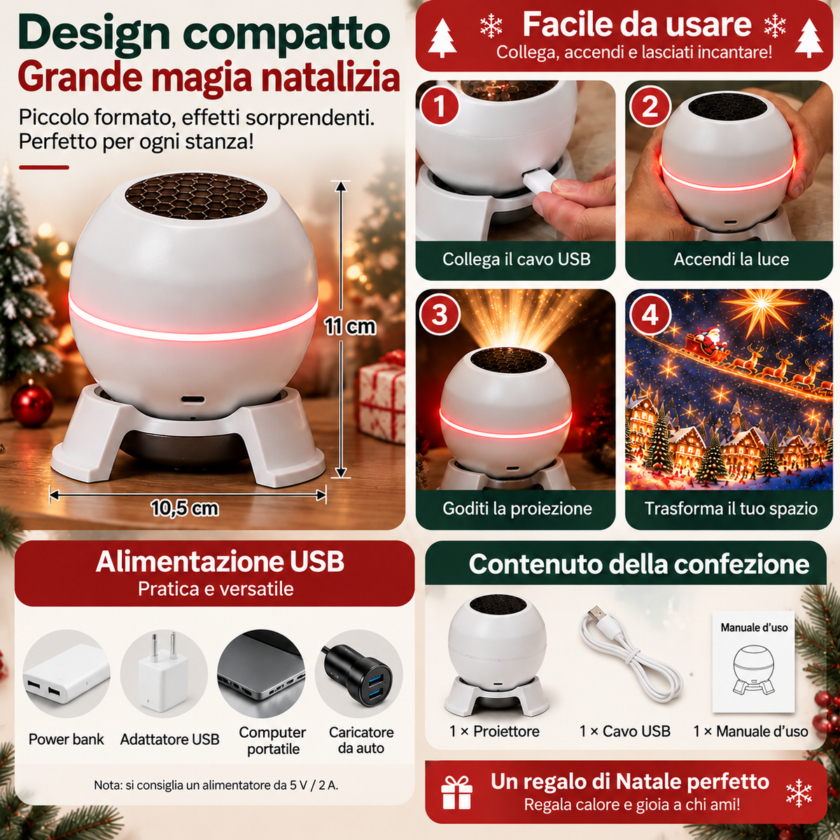 Negozio Ufficiale | 🍁💖 Proiettore Olografico Intelligente SCNDR® (Smart HD 5D Dinamico)